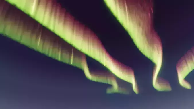 Aurora Borealis shader Free 3D model