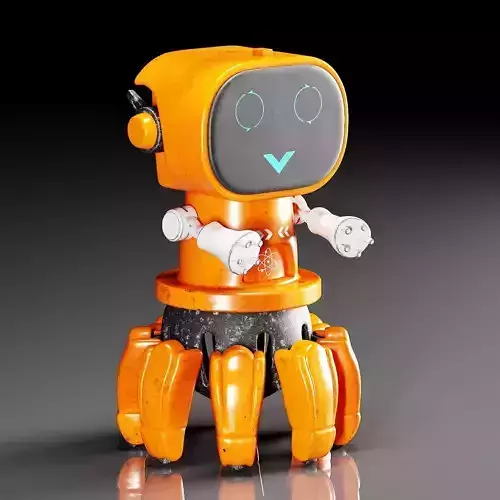 robat 1 orange robot 3D model