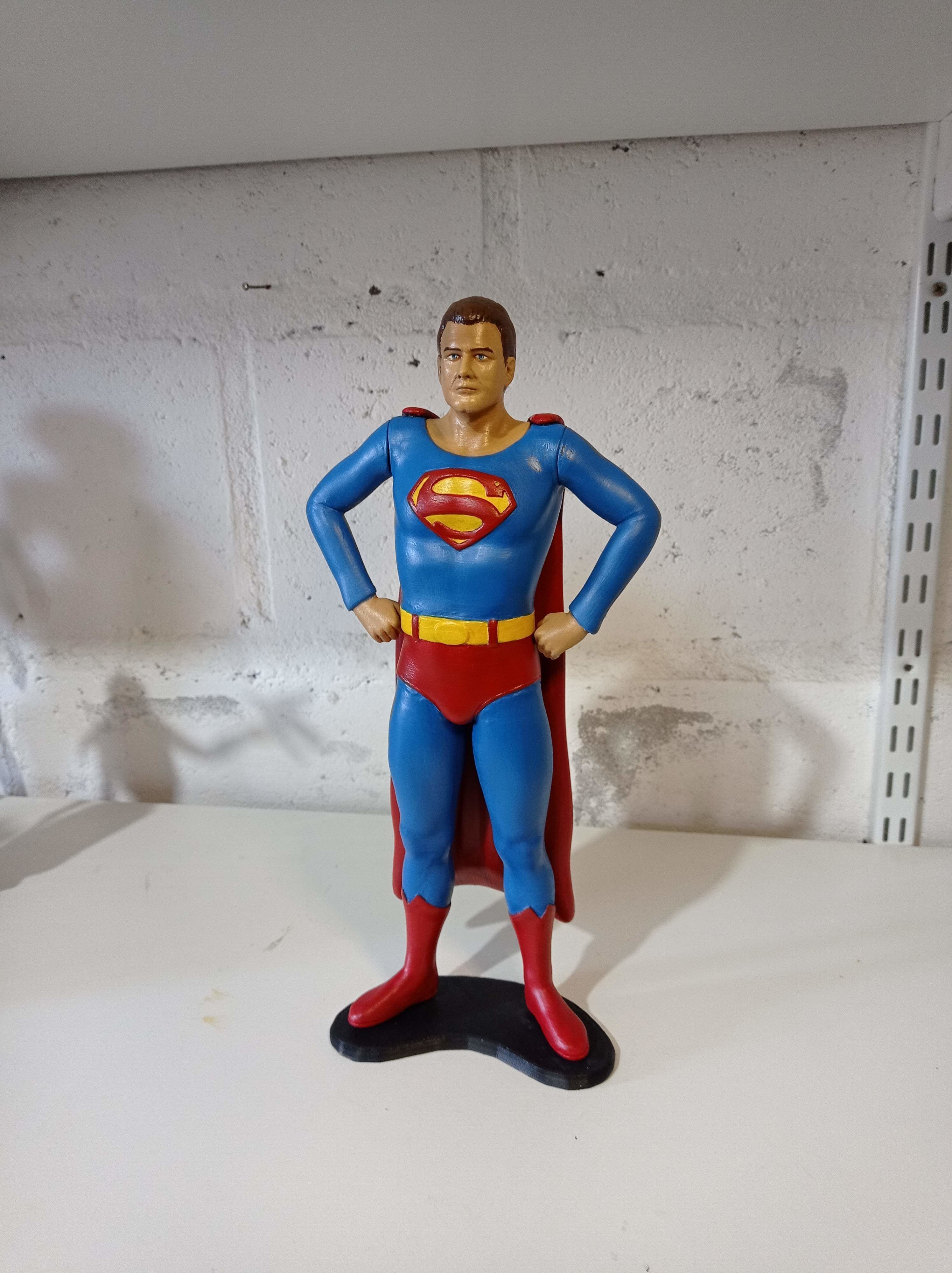 Superman George Reeves Figure 3D pintable 3D print model_3