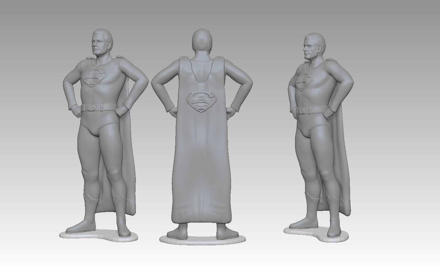 Superman George Reeves Figure 3D pintable 3D print model_10