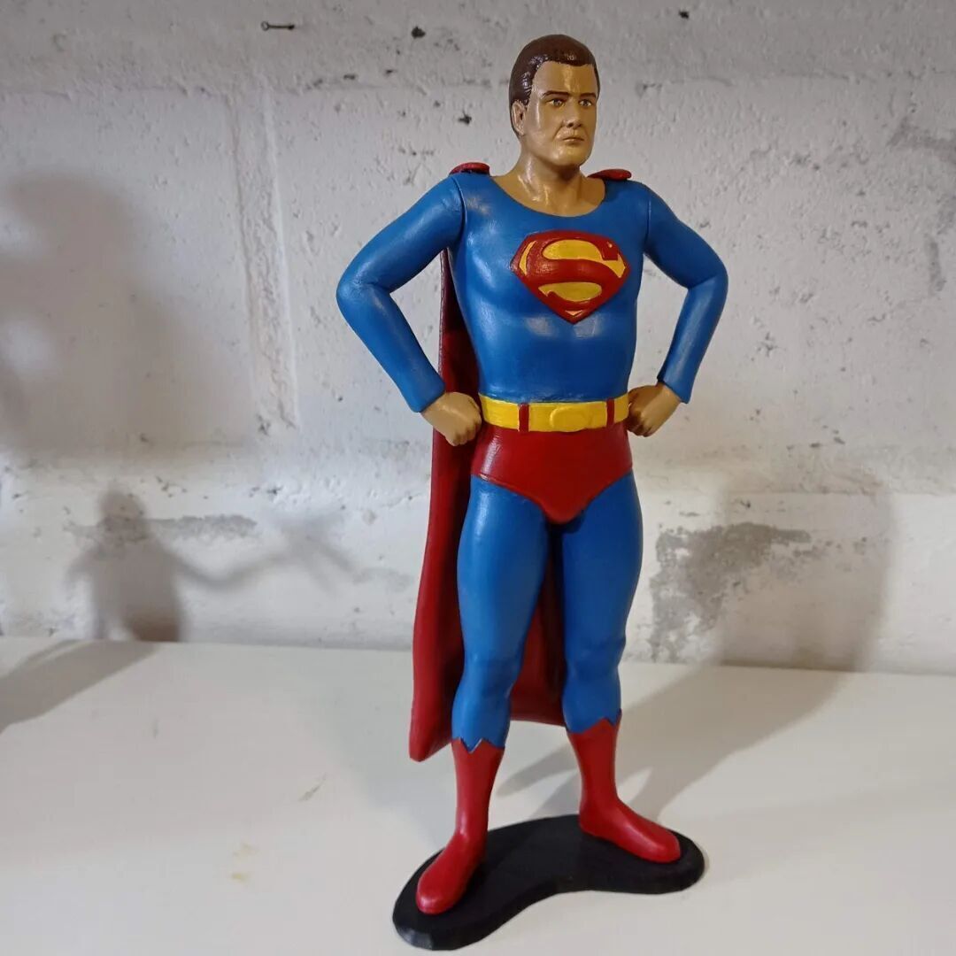 Superman George Reeves Figure 3D pintable 3D print model_5