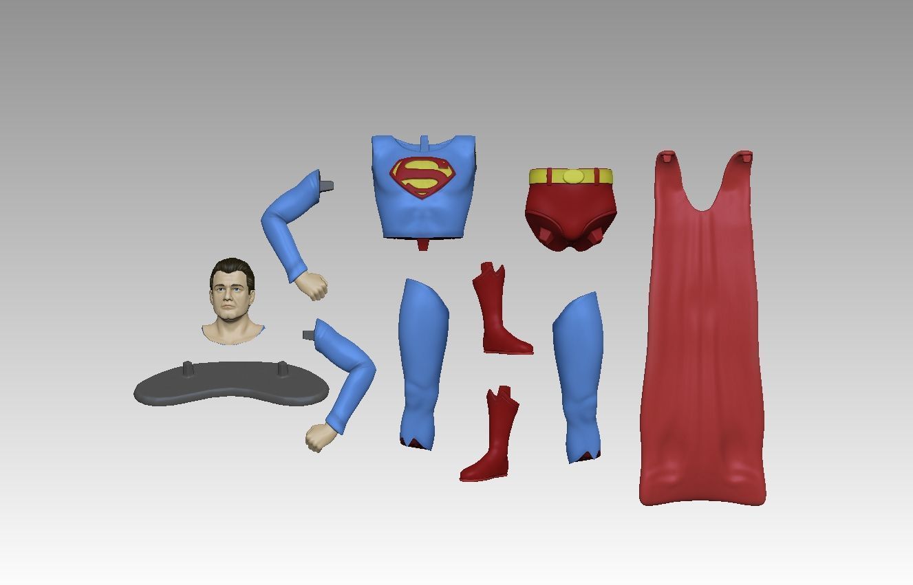 Superman George Reeves Figure 3D pintable 3D print model_9