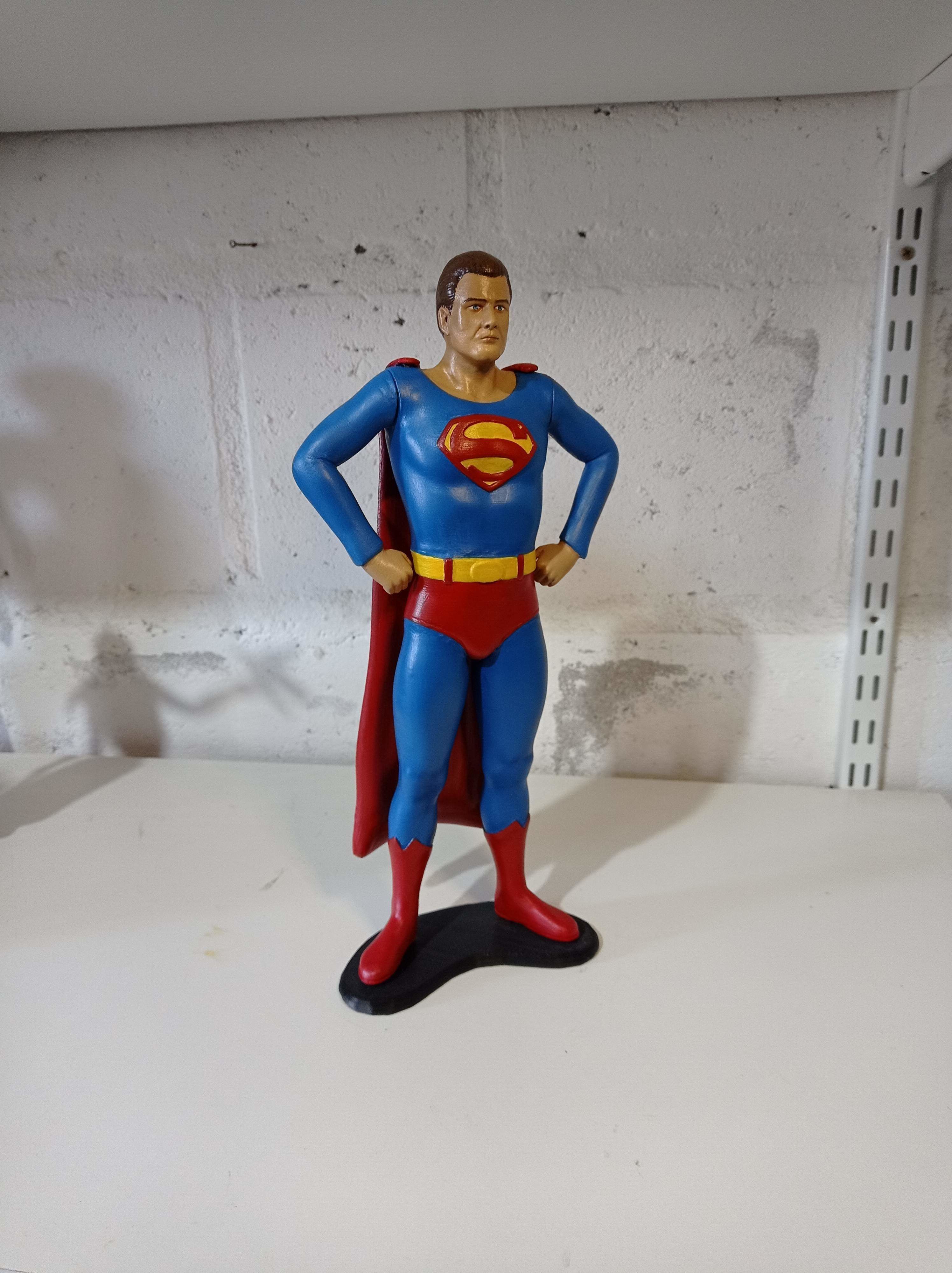 Superman George Reeves Figure 3D pintable 3D print model_4