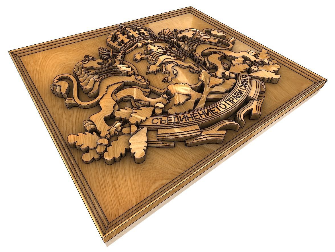 Coat of arms of Bulgaria 3D print model_6