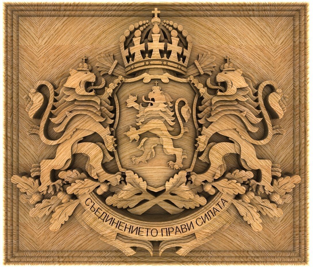 Coat of arms of Bulgaria 3D print model_2