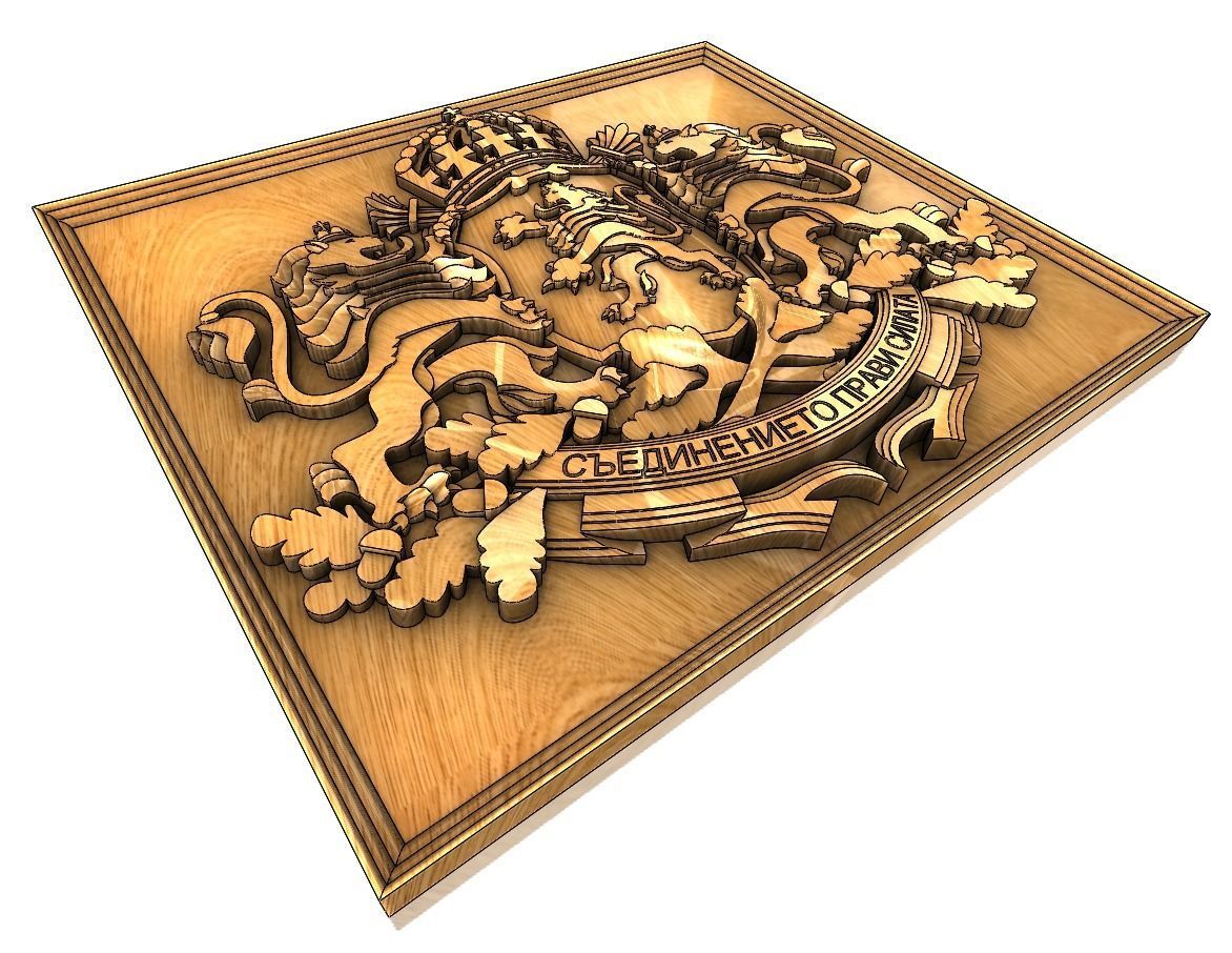 Coat of arms of Bulgaria 3D print model_8