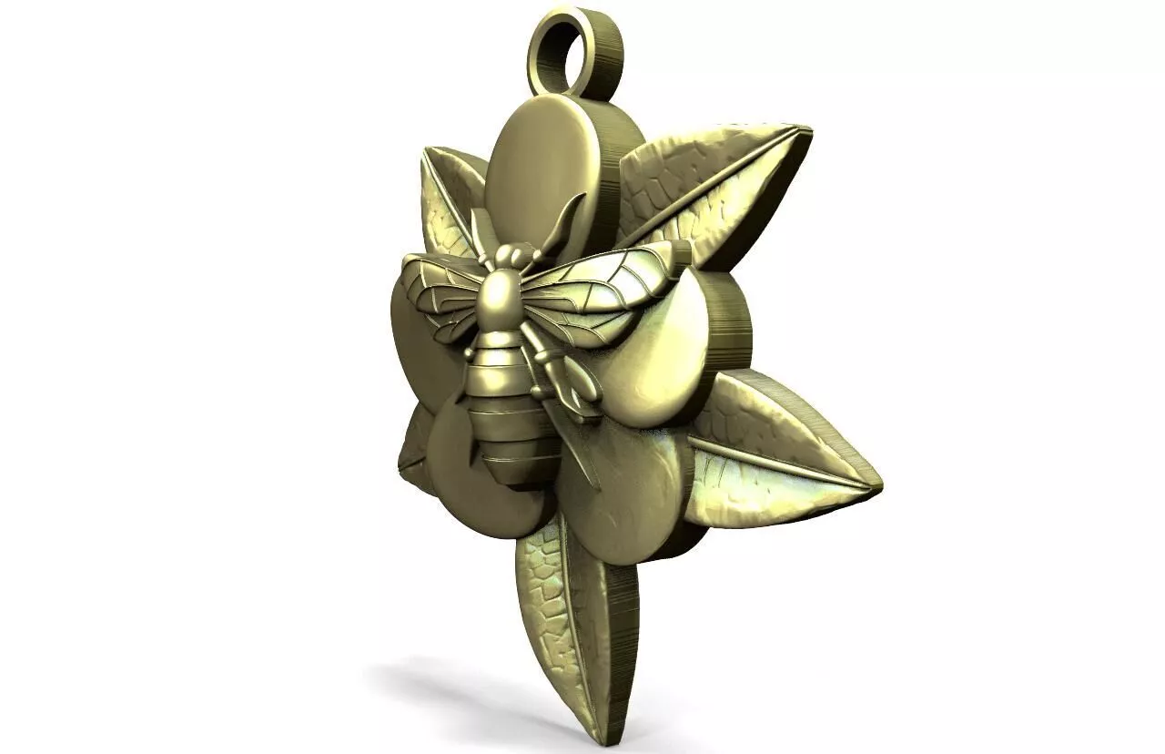 Bee pendant 3D print model