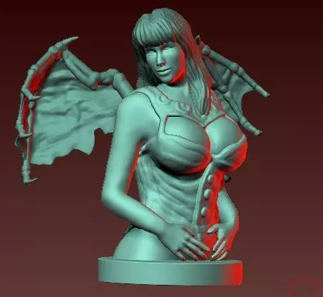 Vampire girl 1 3D print model_0