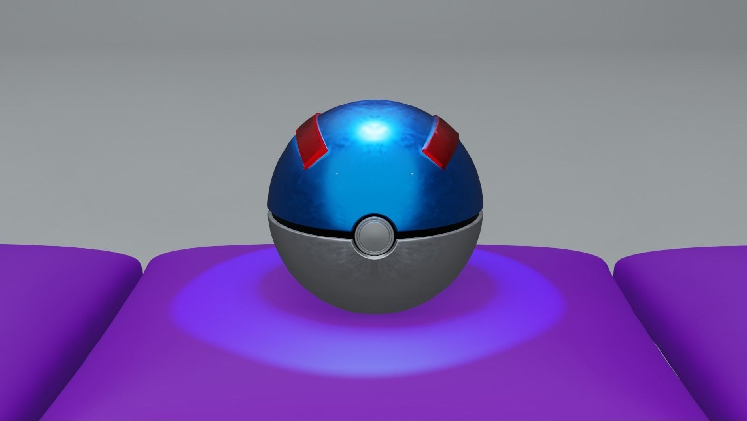 Pokeball power rangers eggs 3D model_3