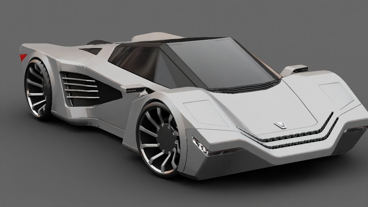 Super Car 3D model_2