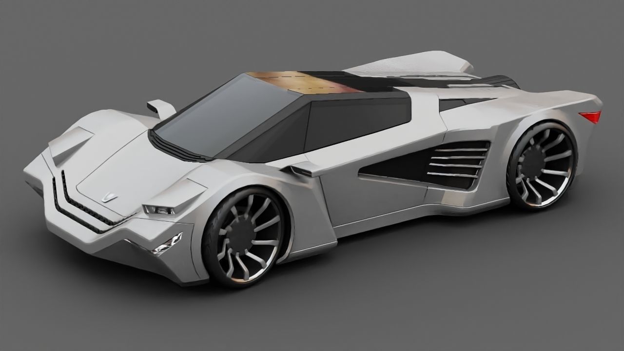 Super Car 3D model_1