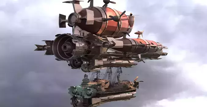 Red Devil Airship 3D model