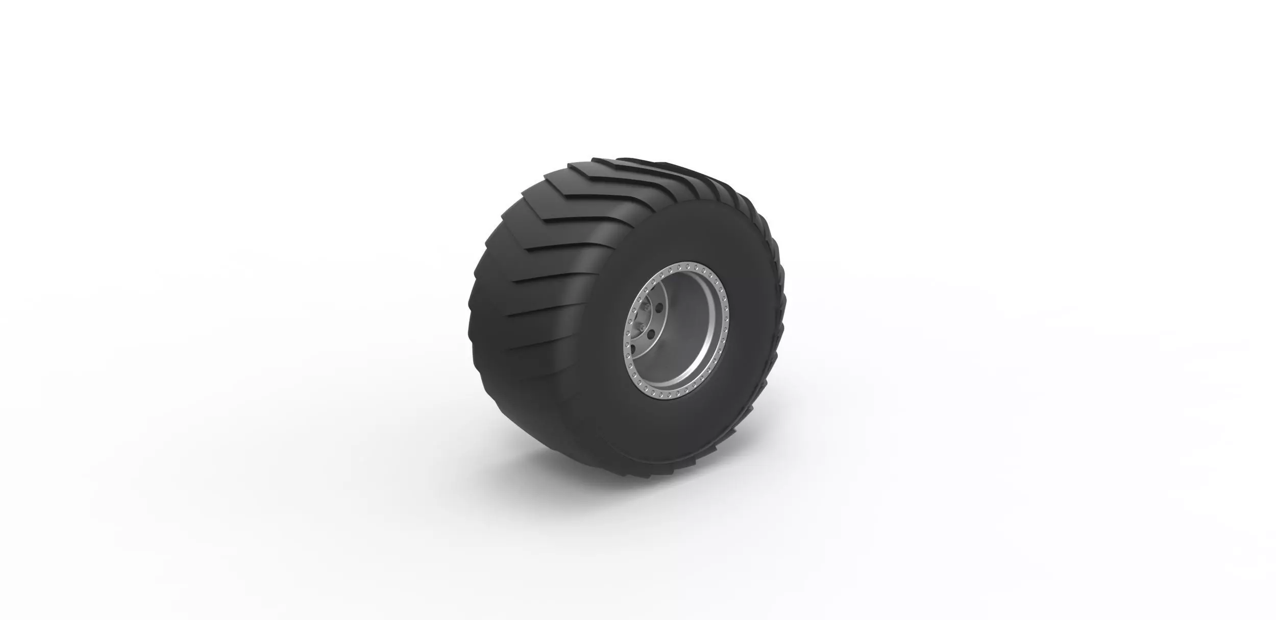 Wheel of Mini Rod pulling tractor Scale 1 to 25 3D print model_0