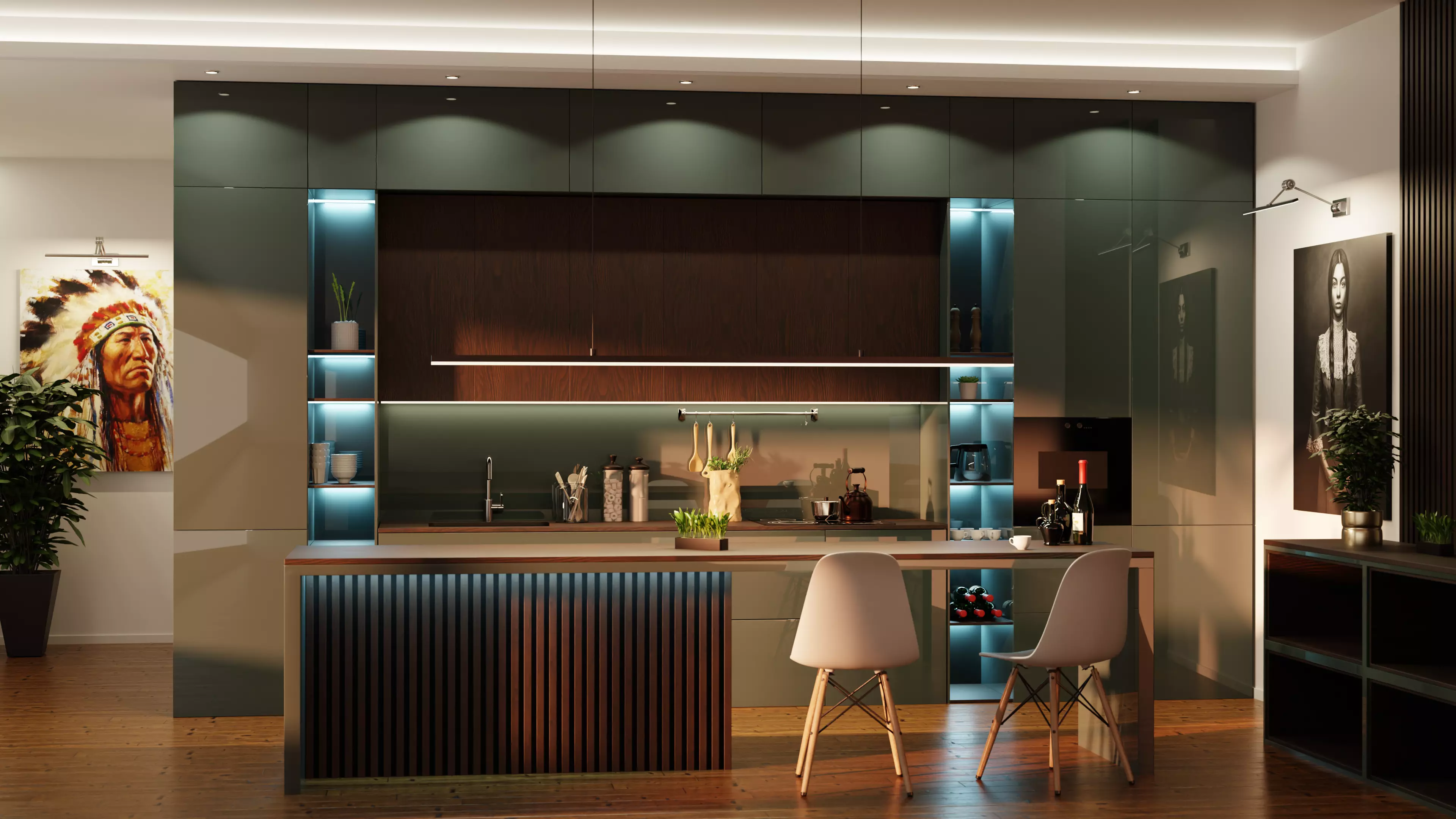 Modern Kitchen V2 3D model