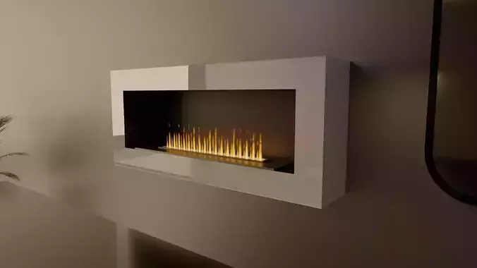 Simple Modern Fireplace