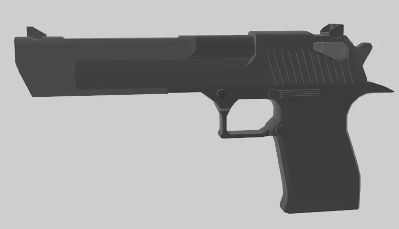 Desert Eagle Free low-poly 3D model_0