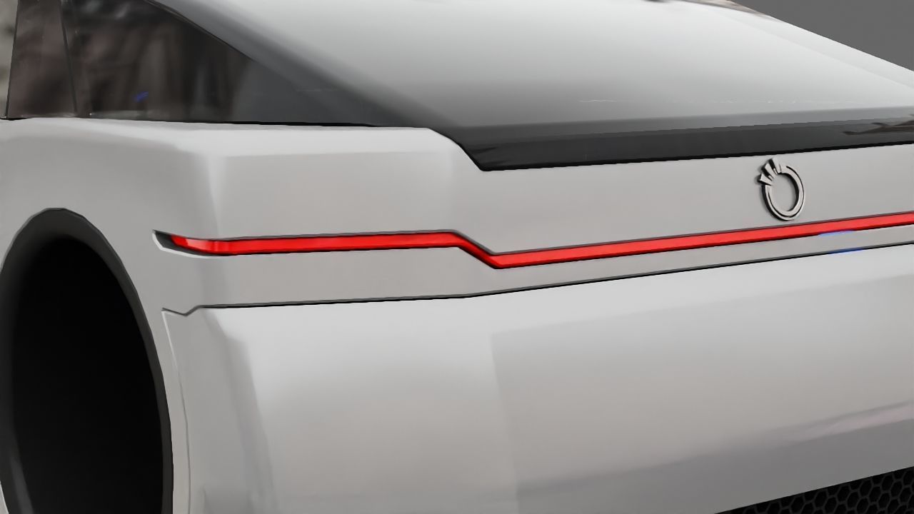 Futuristic Car  3D model_20