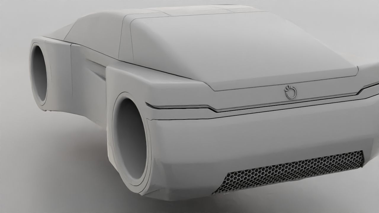 Futuristic Car  3D model_31