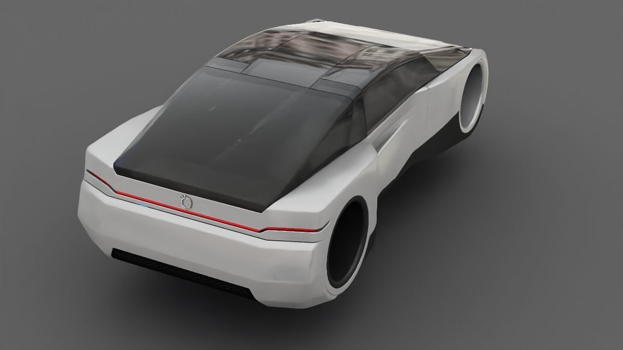 Futuristic Car  3D model_13
