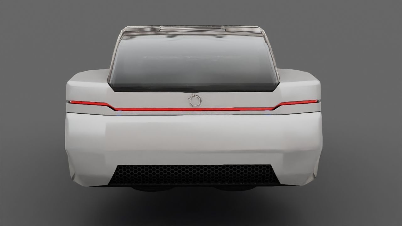 Futuristic Car  3D model_18
