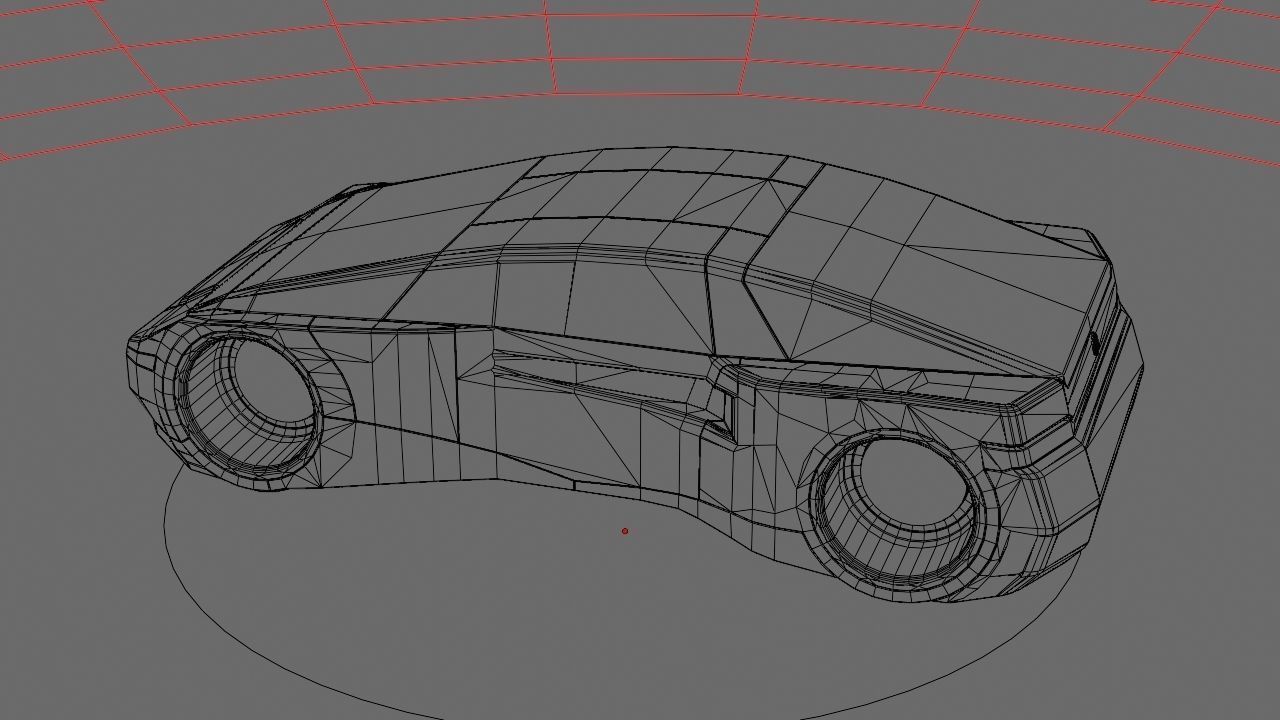 Futuristic Car  3D model_37