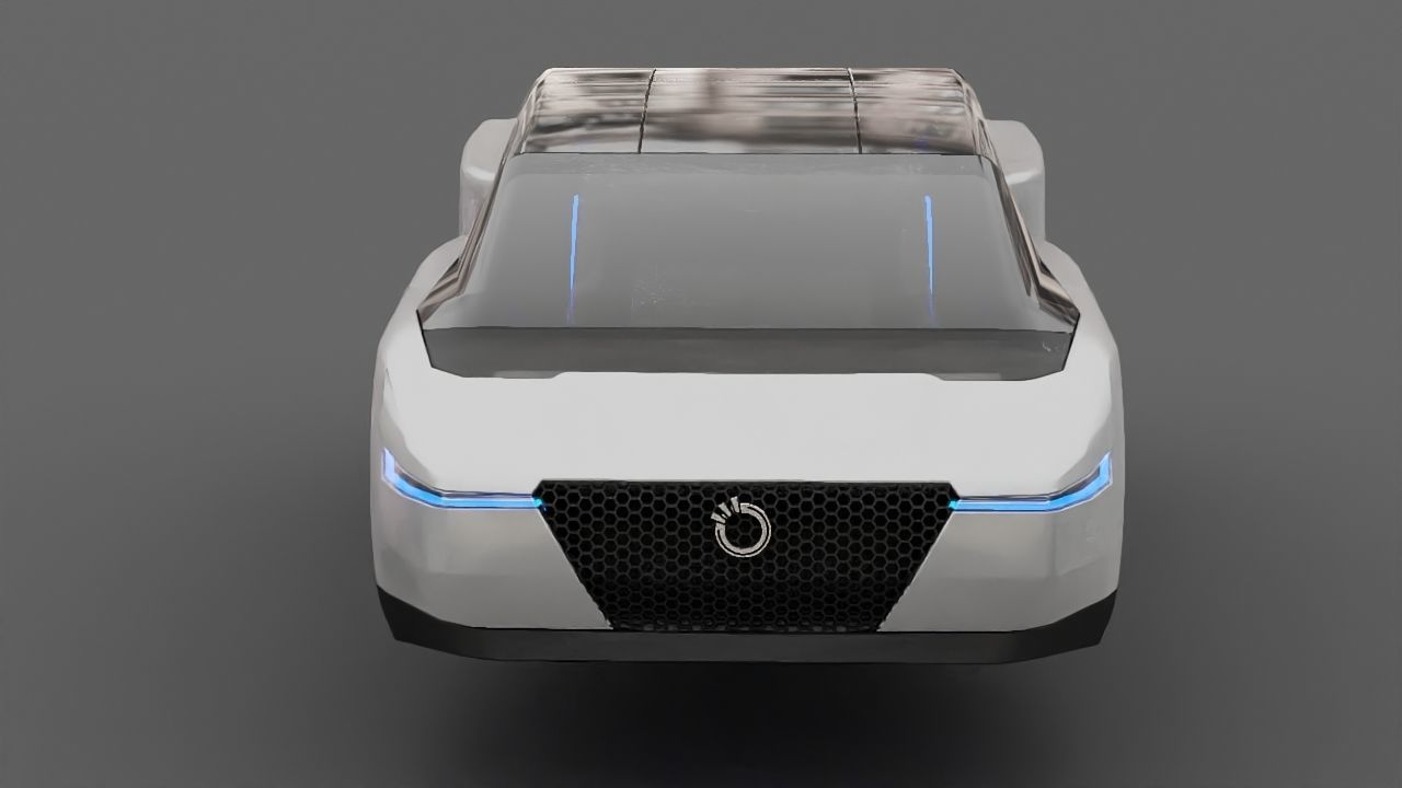 Futuristic Car  3D model_17