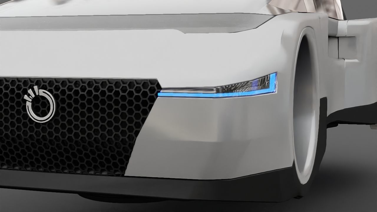 Futuristic Car  3D model_19