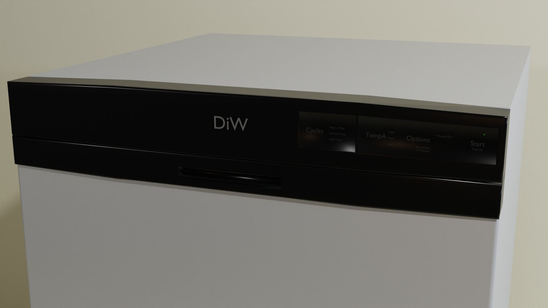 Dishwasher - Case study Free 3D model_1