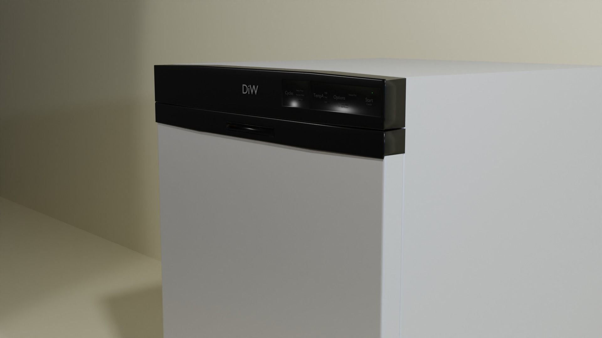 Dishwasher - Case study Free 3D model_2