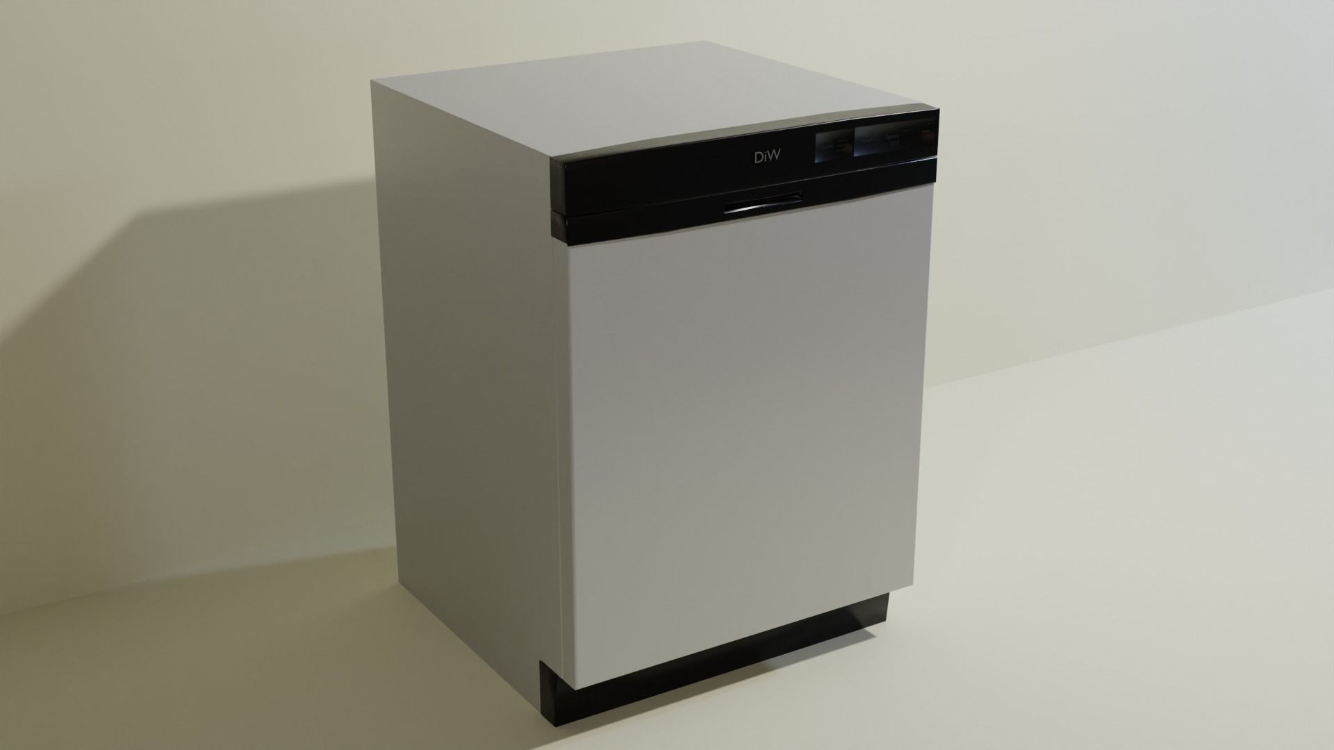 Dishwasher - Case study Free 3D model_4