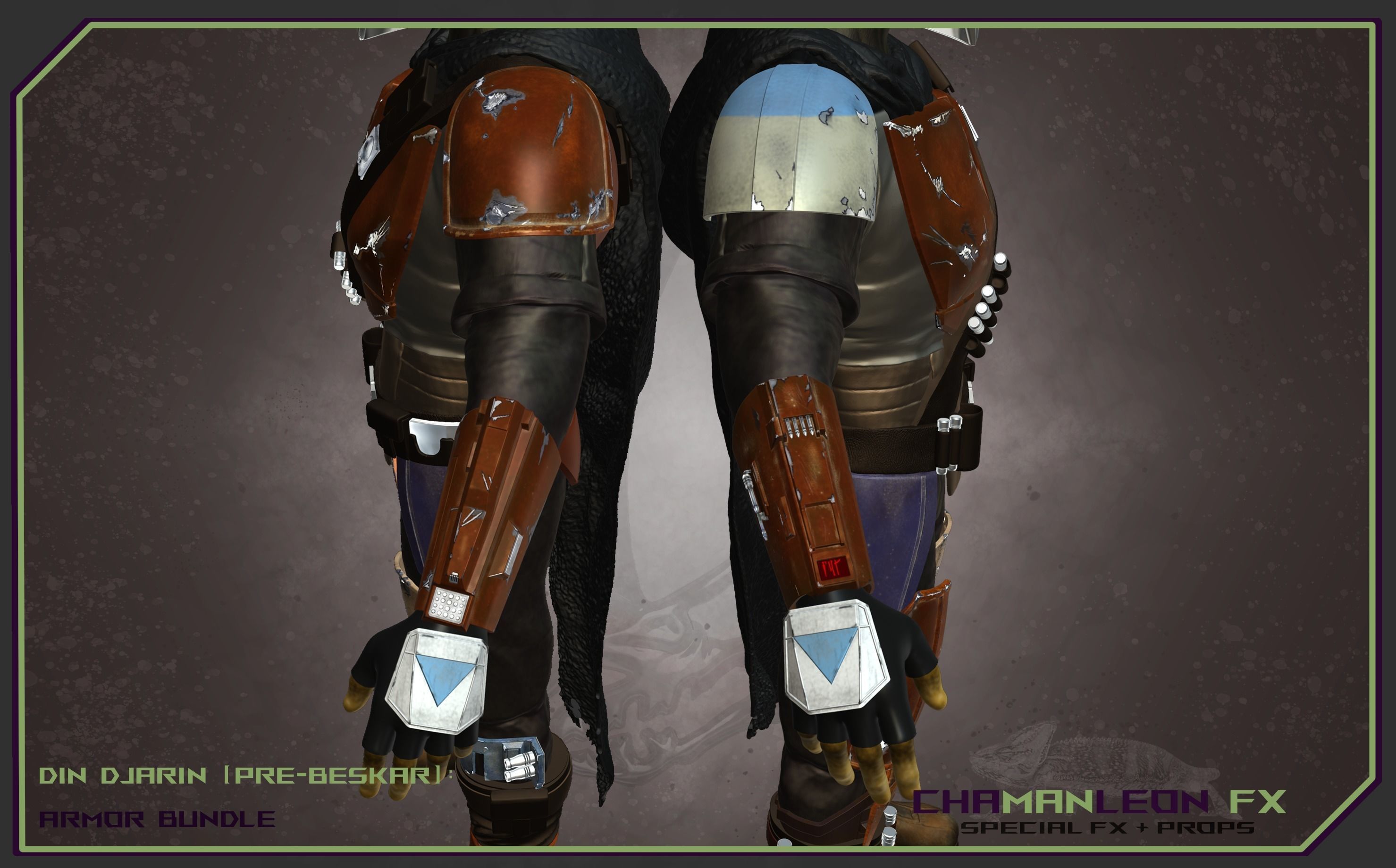 Din Djarin Mandalorian Pre-Beskar Armor Bundle Cosplay 3D print model_9