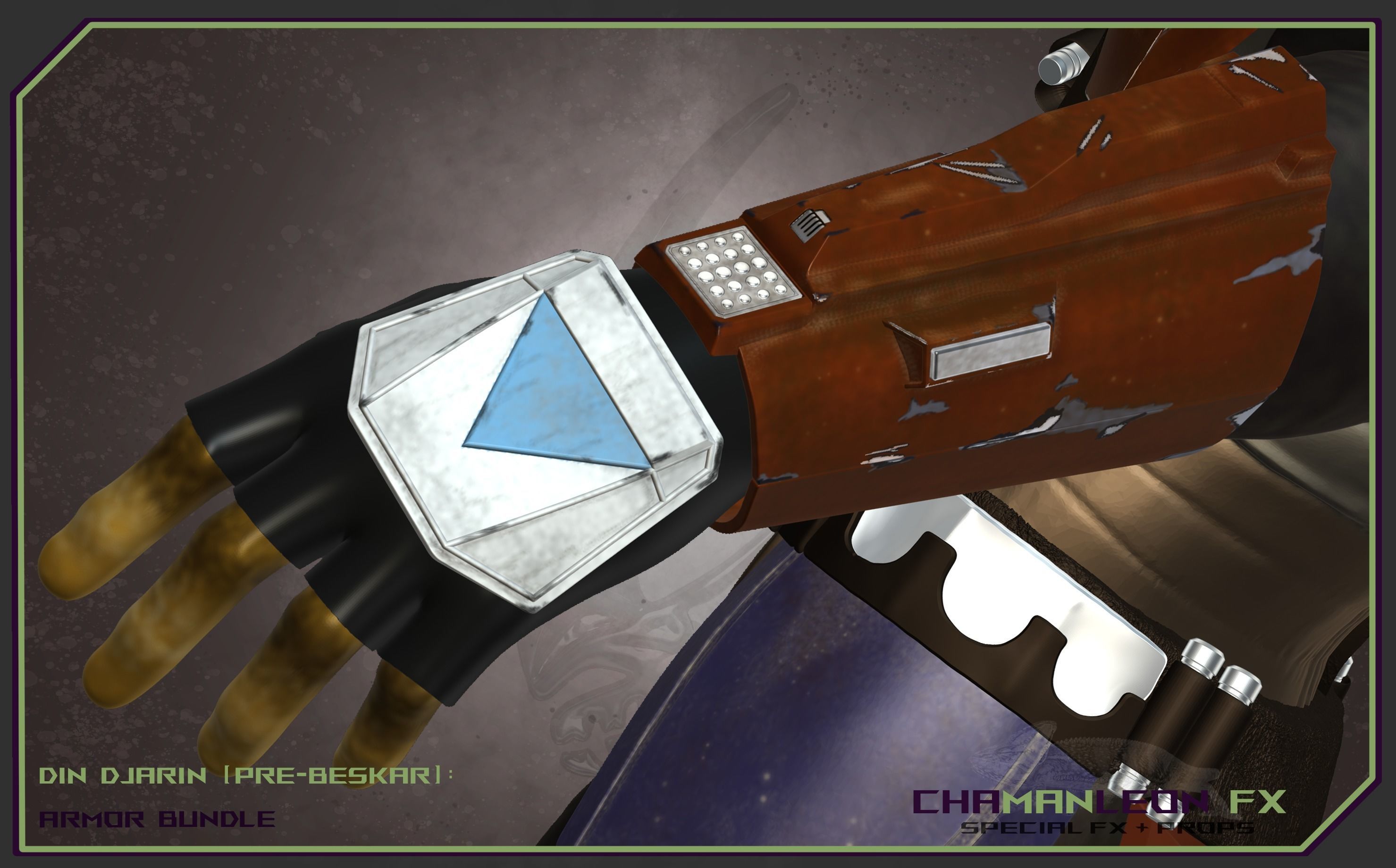 Din Djarin Mandalorian Pre-Beskar Armor Bundle Cosplay 3D print model_8