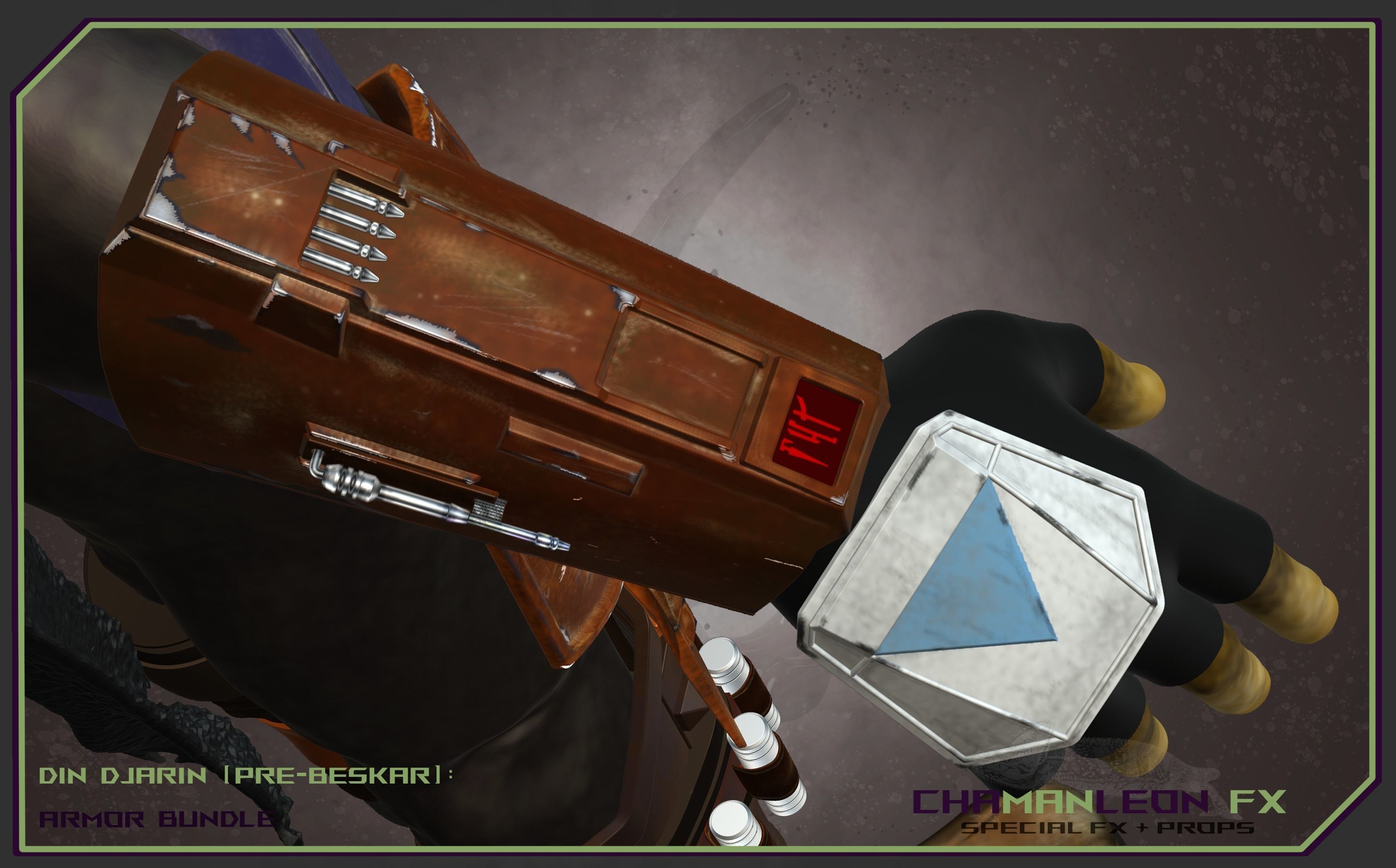 Din Djarin Mandalorian Pre-Beskar Armor Bundle Cosplay 3D print model_5