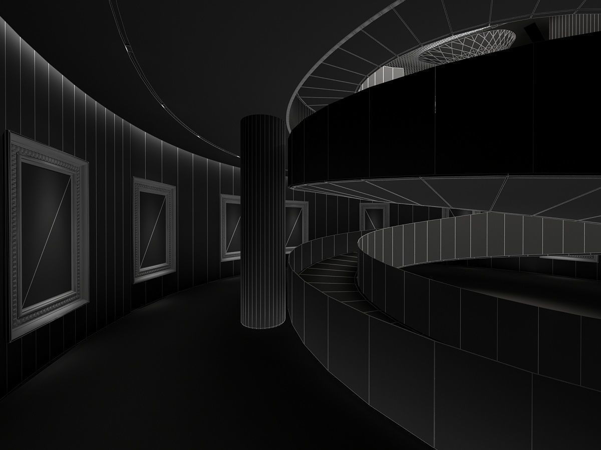 Hall of Shopping Mall 3D model_21