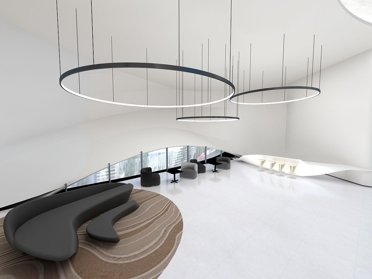 Hall of Shopping Mall 3D model_11