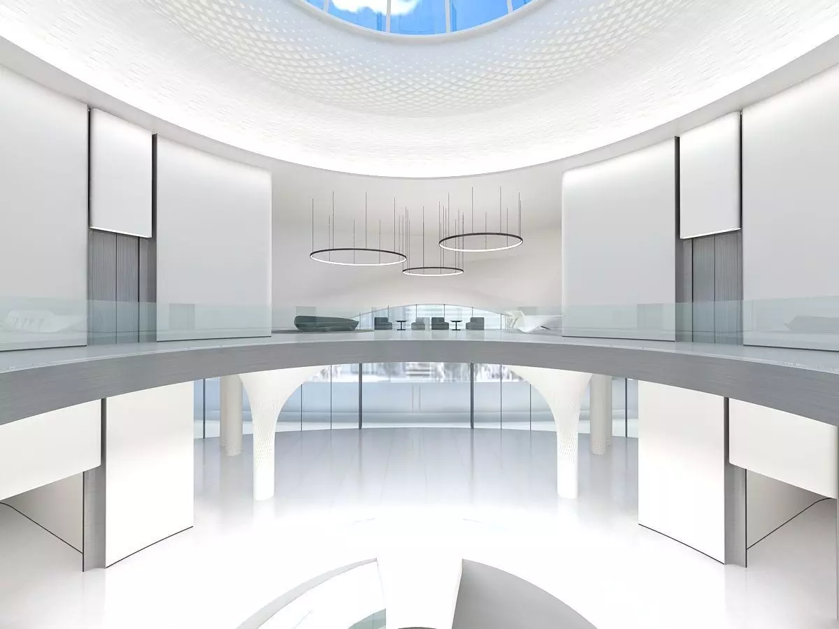 Hall of Shopping Mall 3D model_0