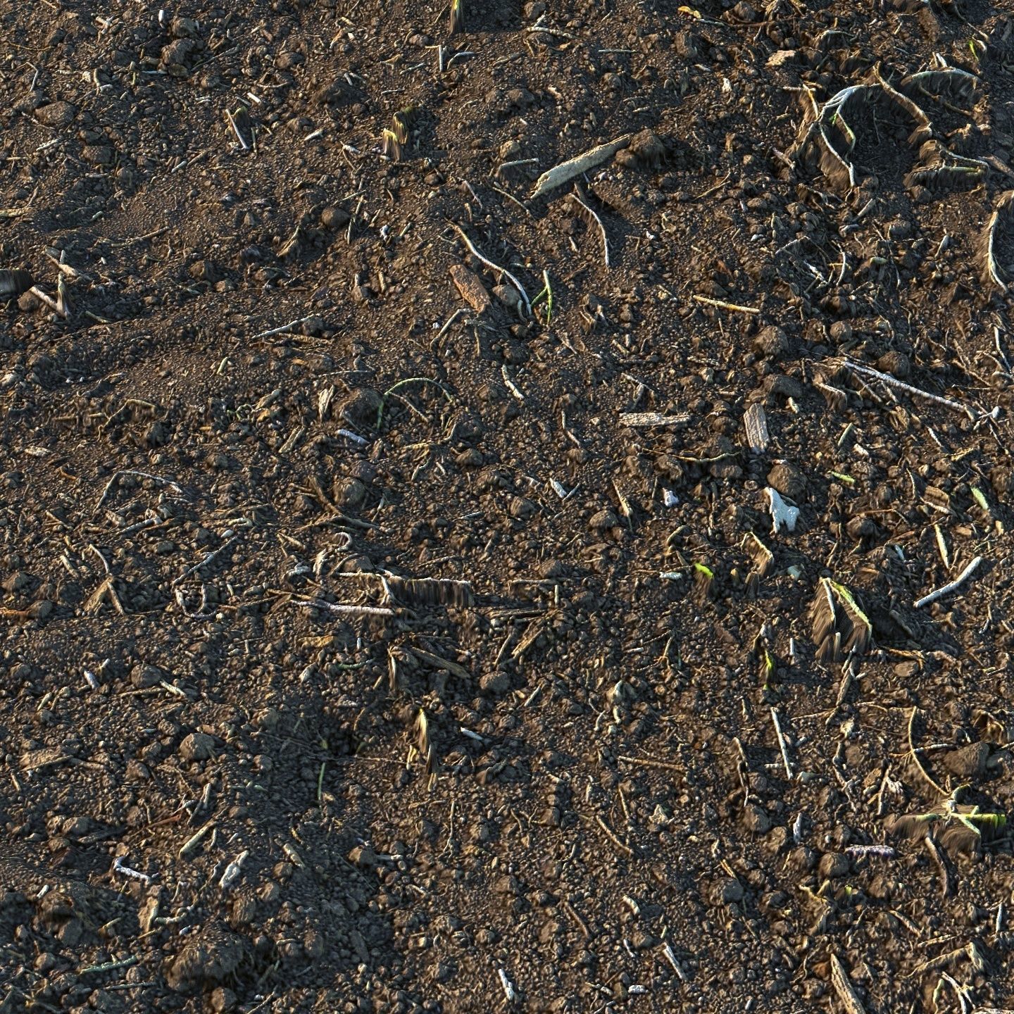 Loose soil material 03 3D model_6