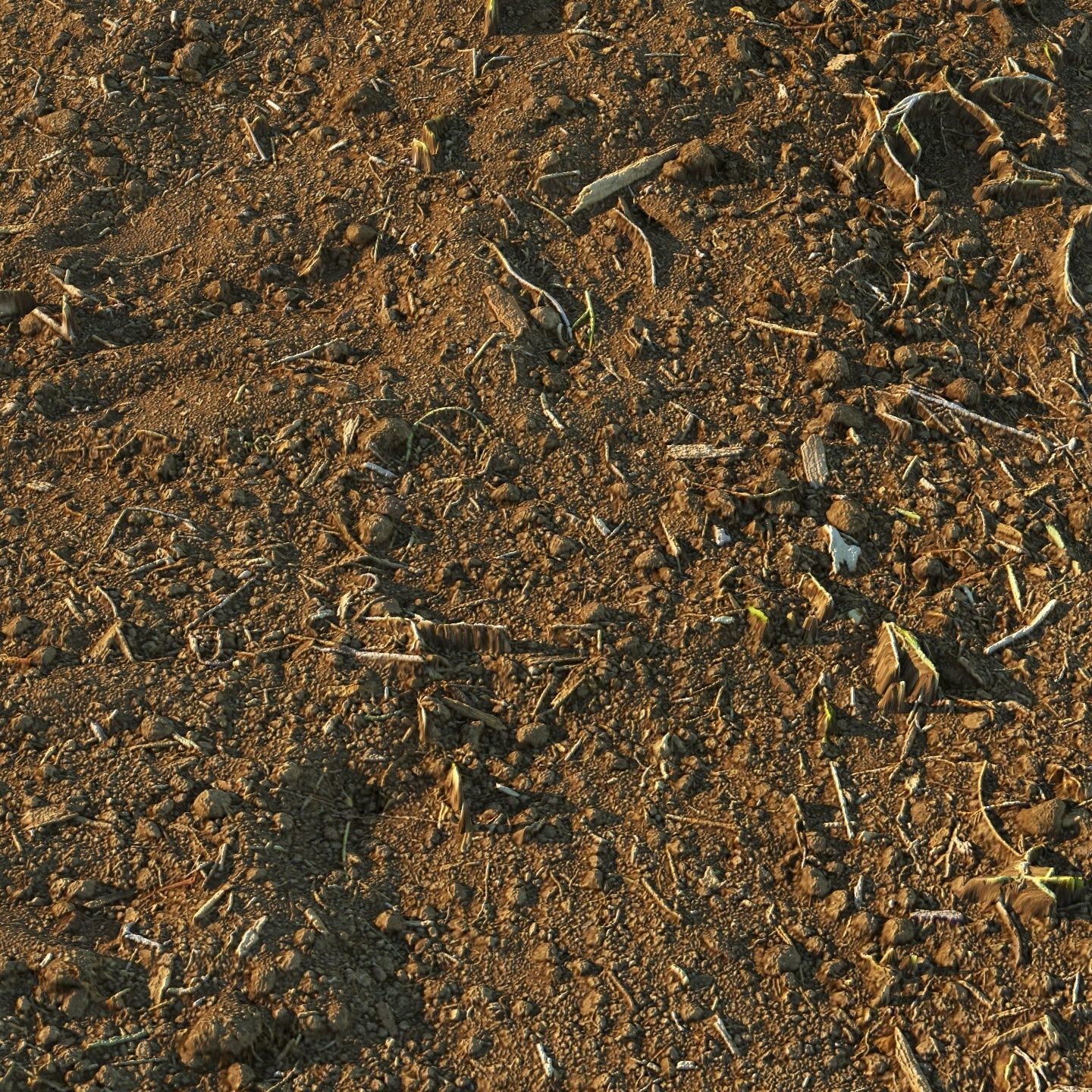 Loose soil material 03 3D model_7