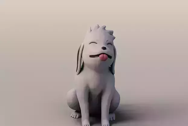 Kiba Dog  Akamaru 3D print model