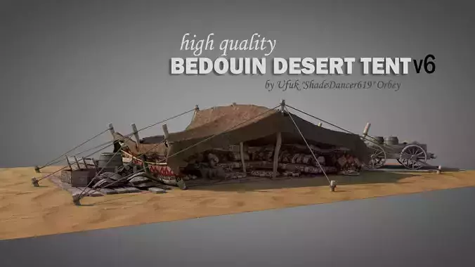 Bedouin Desert Tent v6