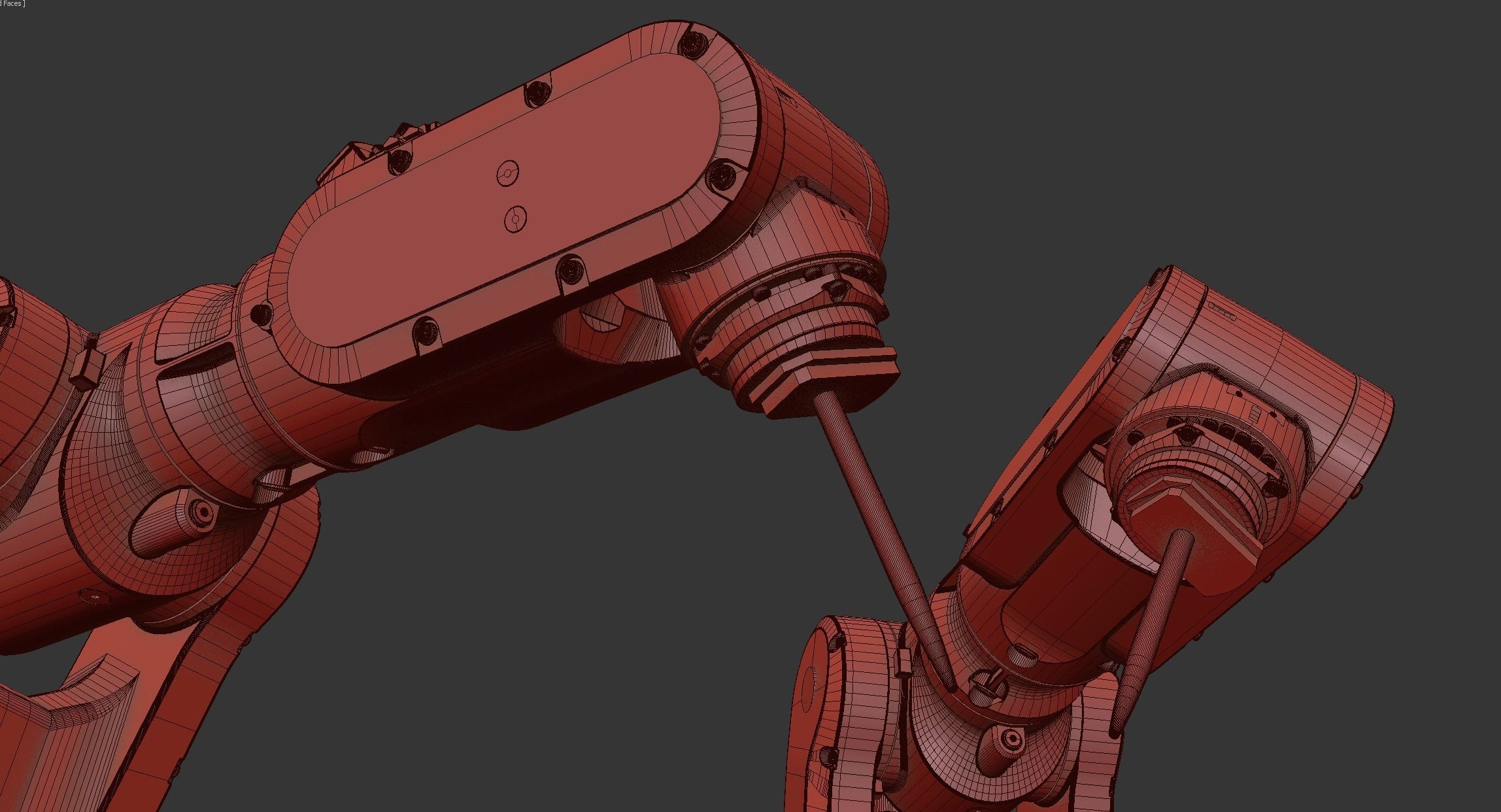 Industrial Robot Semiconductor manufacturing animation 3D model_11