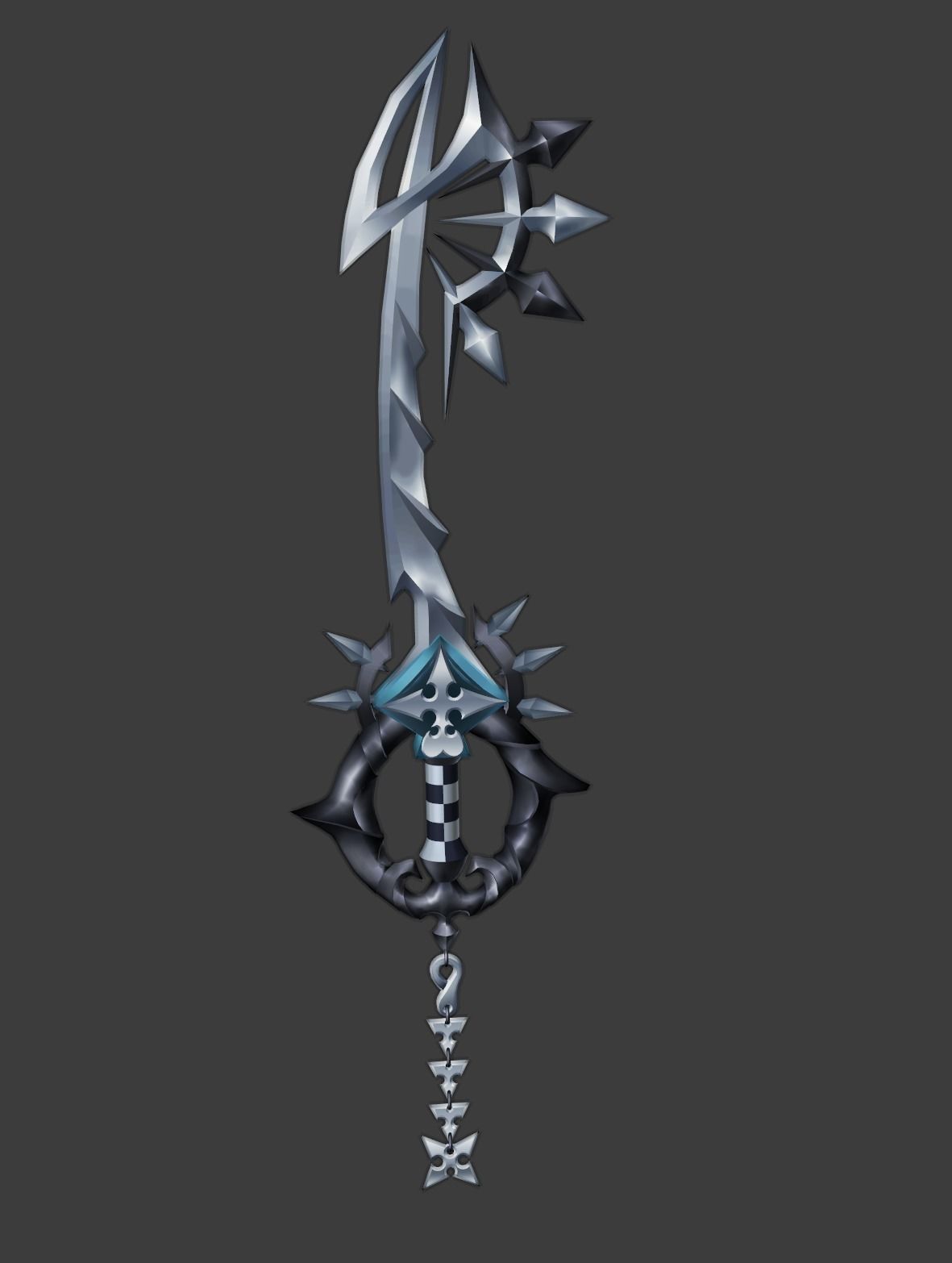 Roxas Two Become One 3D Model Kingdom Hearts 3D print model_1