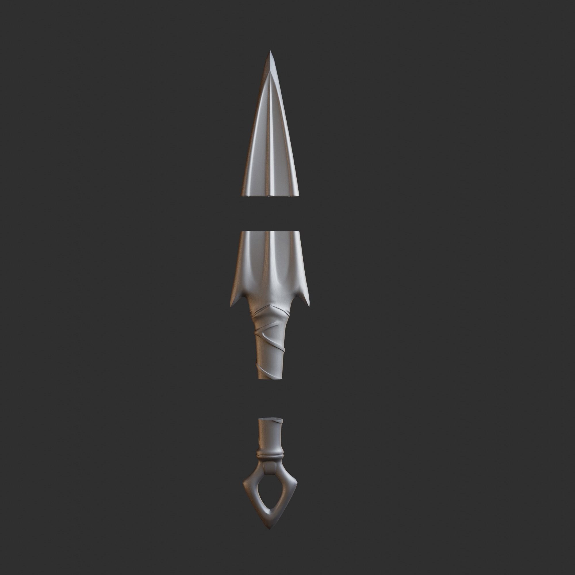 Akali Kunai 3D Model League of Legends 3D print model_2