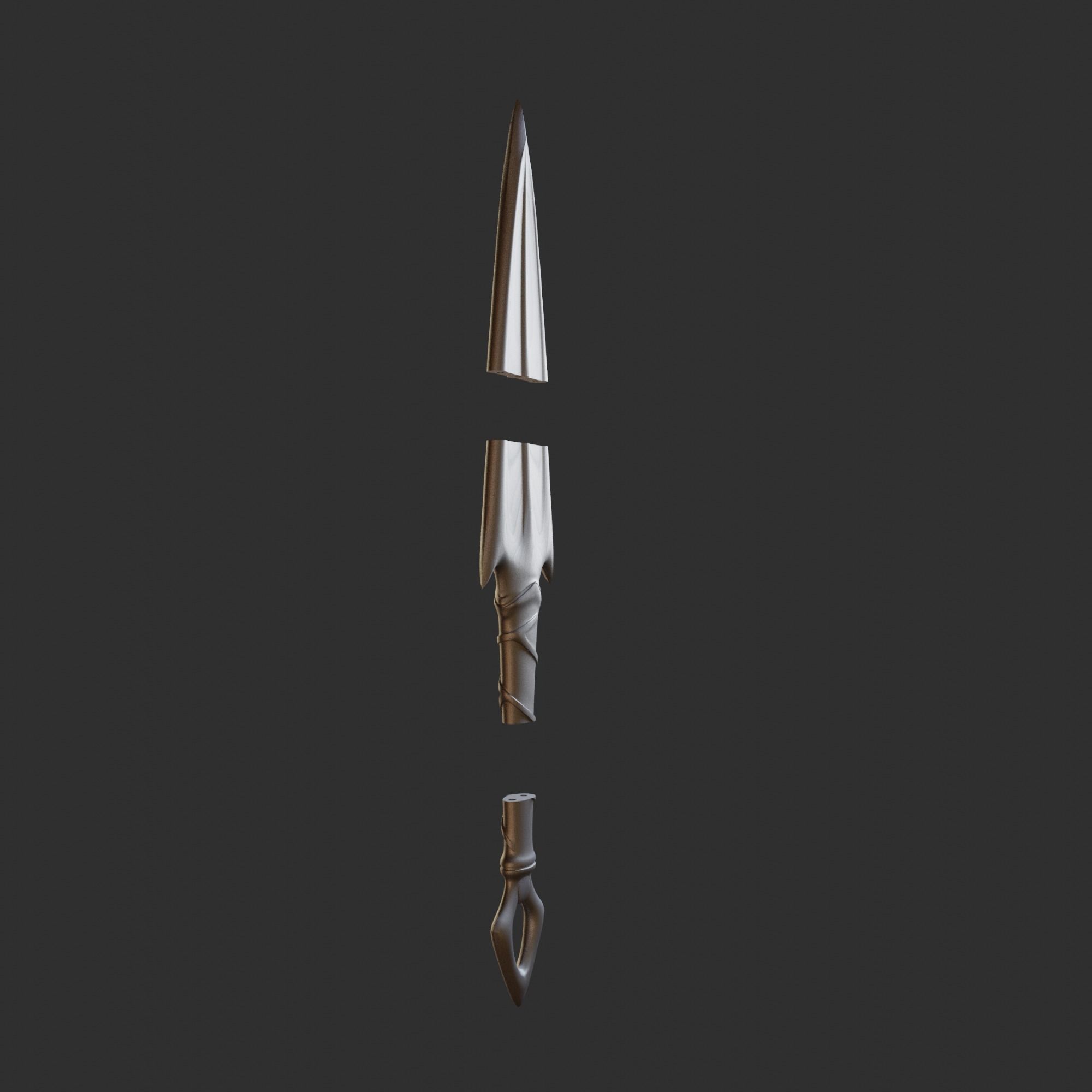 Akali Kunai 3D Model League of Legends 3D print model_1