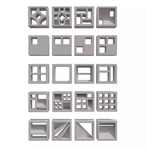 Roster set of squares and rectangles