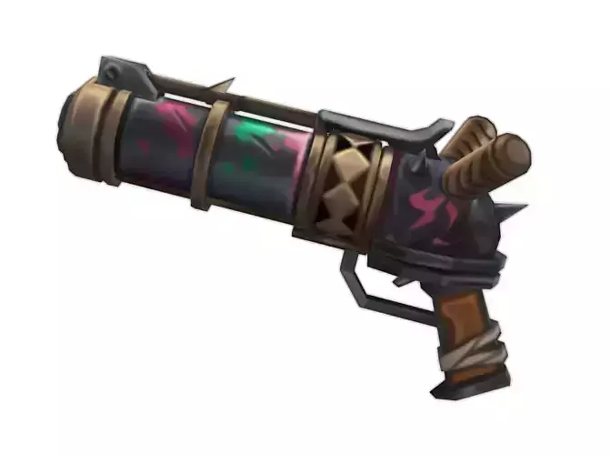 Jinx Arcane Zap Gun 3D Model League of Legends 3D print model