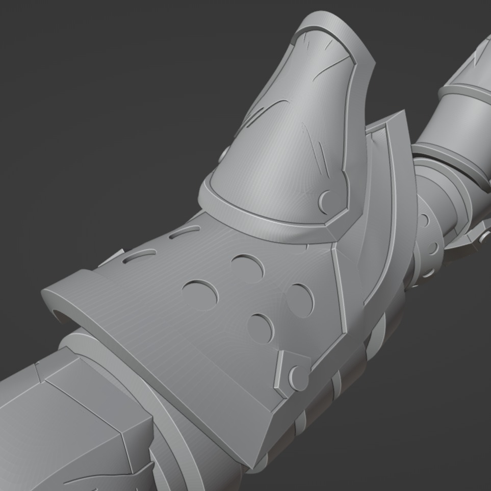 Jinx Arcane Shark Gun 3D Model League of Legends 3D print model_8