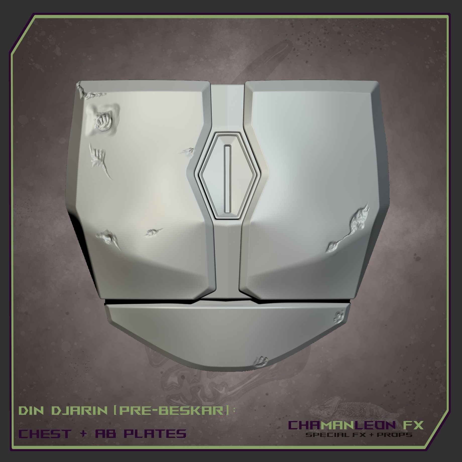 Din Djarin Mandalorian Pre-Beskar Chest and Ab Armor Cosplay 3D print model_8