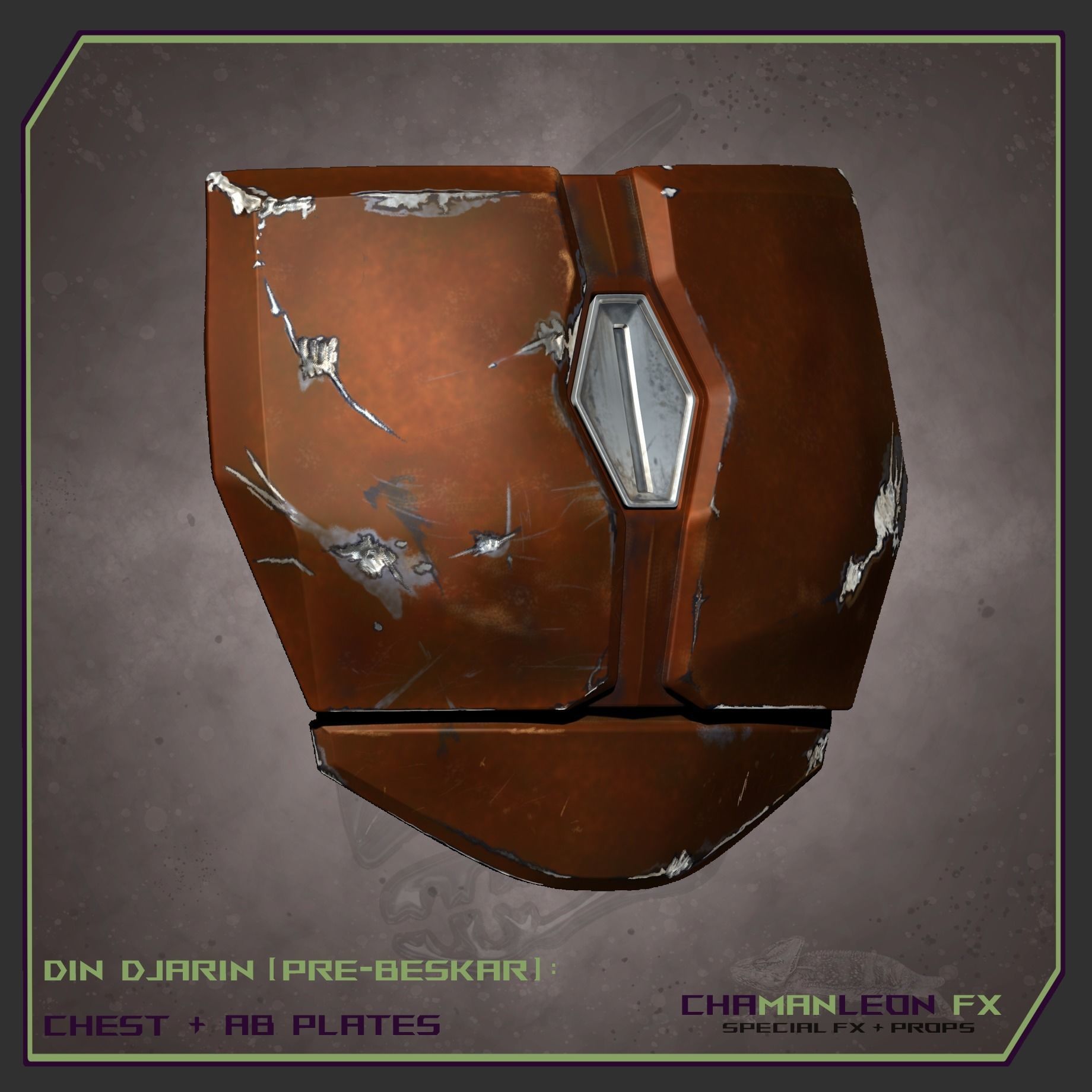 Din Djarin Mandalorian Pre-Beskar Chest and Ab Armor Cosplay 3D print model_3