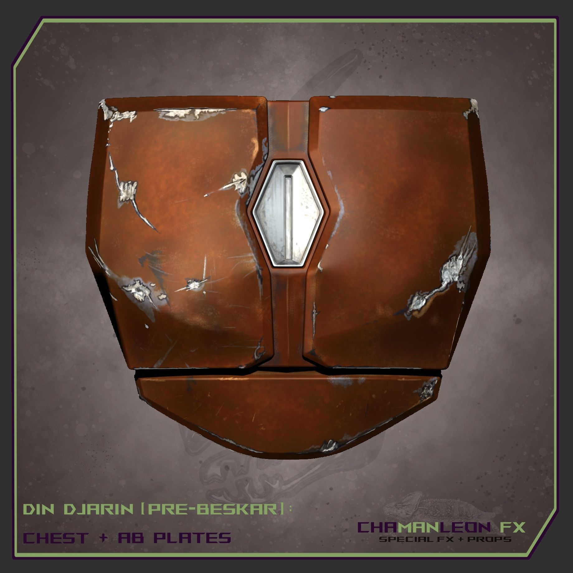 Din Djarin Mandalorian Pre-Beskar Chest and Ab Armor Cosplay 3D print model_4